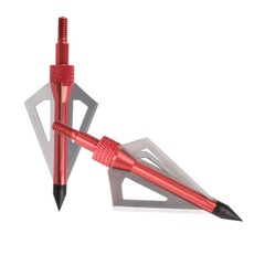 12PCS Archery Broadhead 100grain 3-blade cut 5/6″ ArrowHead Hunting Point Arrows