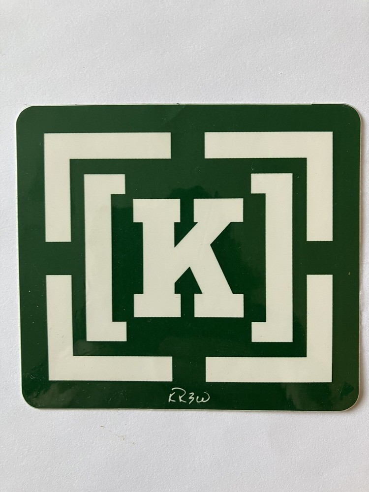 KREW Skateboard K-Swiss Supra 90’s Green White Z20 Vintage Skateboarding STICKER