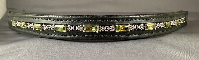 Browband People On Horses Treasure olive (5) 16″ 1 3/4″ Endloop