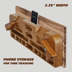 Wooden Hang Board/Climbing Board for Doorway – Hand Strengthener Equipment fo…