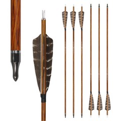 Archery Hunting Carbon Arrows, MS Carbon Fiber Arrow Spine 400 with Screw-in …