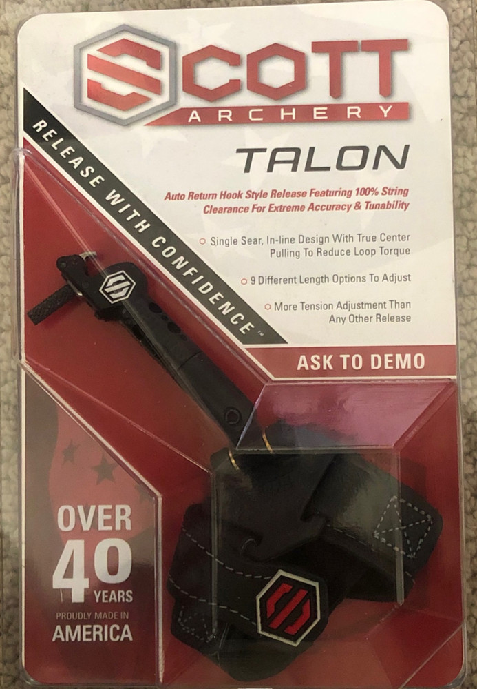 Scott Archery Release 4005FS-BK Talon Freedom Strap Bow Release Black 4005FS-BK