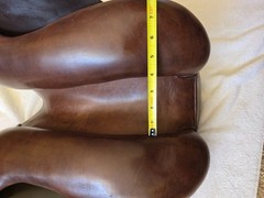 18″ Schleese Link I Havana Brown Monoflap Dressage Saddle X- Wide Tree