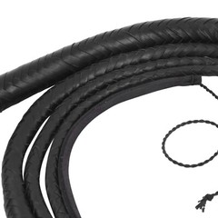 Bull Whip 04 to 10 Feet 16 Plaits Genuine Cow Hide Leather Equestrian Bullwhip
