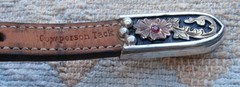 Beautiful Cowperson Tack Studded Silver Brass Copper Red Stones Horse Headstall
