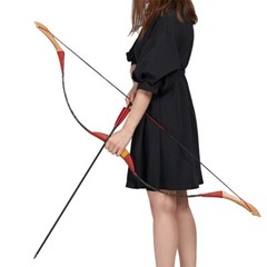 Archery Traditional Recurve Bow 15-50lbs.Longbow Horsebow for Hunting Practice