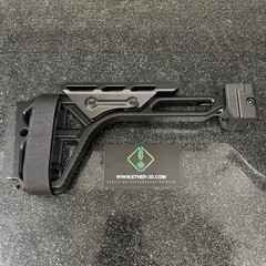 Carbon Fiber Airsoft Picatinny Stock With Cheek Riser