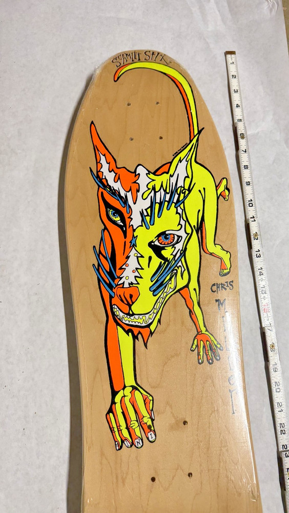 SCHMITT STIX CHRIS MILLER REISSUE SKATEBOARD DECK FROM 2006
