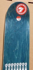 2002 BLACK LABEL MIKE VALLELY «BLACK & BLUE» SKATEBOARD DECK RARE SCREEN PRINTED