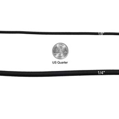 EKEV 1/8″ × 25 ft Elastic Shock Cord Bungee Ropes – 1/8 in × 25 ft, Black