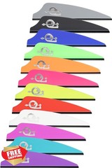 Q2i Fletching Vanes Violet 2.1″ 100 Count