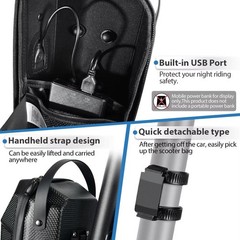 Newboler 3l/5l Waterproof Electric Scooter Front Bag – Bike & E-scooter Storage