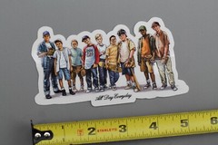 DGK Skateboards Sandlot Baseball Team Clear Z81 Original Skateboarding STICKER