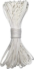 12 Strand Braided Dyneema Rope -3mm 700kg Fracture 65 feet, 3mmwhite65ft