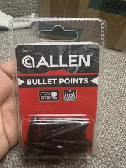 24-14621A 10 Allen Bullet Points 125 Grain 5/16 Diameter Arrow Heads Archery