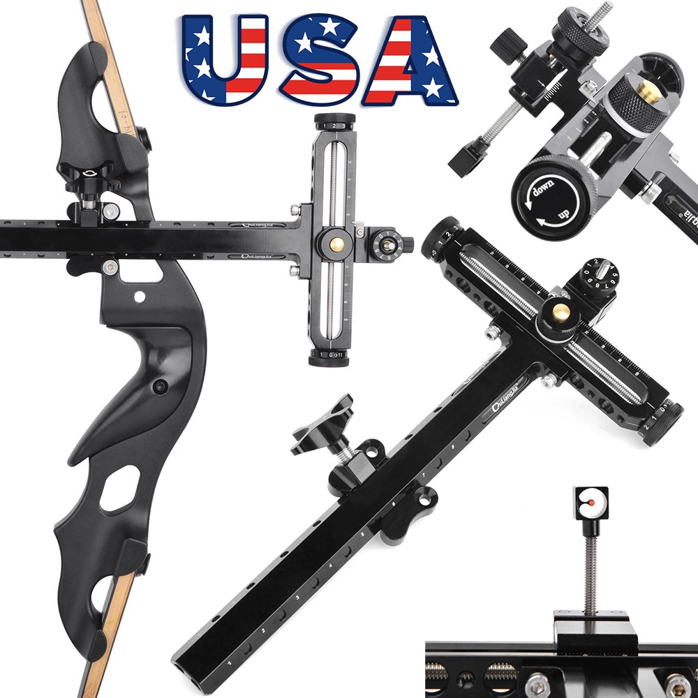 Archery Recurve Bow Sight T Shape Aluminum Adjustable Bow Target Shooting