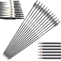 12/24Pcs 28/30/32 Inch Carbon Arrows OD 7.8mm Archery For Compound/Recurve Bow