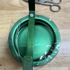 Vintage Bear Archery Recurve / Long Bow Fishing Reel Green set up for Salt water