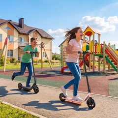 Kids Electric Scooter HC01 250W Pink 9MPH 10-15 Mile Range Ages 8+