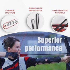 Archery Replacement Dacron 16 Strands Recurve Long Bow Actual 56-62″ Bow String