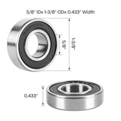 DEEG 99502H 5/8in Ball Bearing 10 Pack Mower Spindle Go Kart Wheel Snow Blower