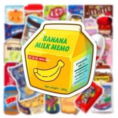 30Pcs Random Kawaii Food Snack Drink Cute Trendy Graffiti Waterproof Stickers