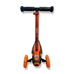 $122 YBike Red GLX Boost Kid Kick Light-Up Scooter Adjustable Steering Handle