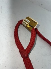 New SIMCO Red Nylon Braided One Ear Headstall #2900 Y-3