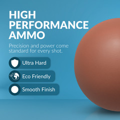 (2000) 1/2″ Inch Biodegradable Slingshot Ammo Precision Hard Clay Balls