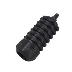 Short Rubber Bow Stabilizer – Black, Dampens Shock for Hunting & Target Archery