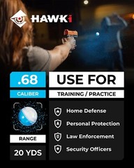 Hawki .68 cal Paintball Training Powder Balls .68 Caliber 10 rounds