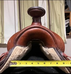 Simco Brown Leather Pleasure/Trail Saddle Traditional Design 15in Model 886