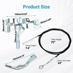 71 inch Go Kart Throttle Cable Throttle Linkage Kit For Predator 212cc GX160