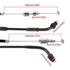 FLYPIG Throttle Cable Push & Pull Set For Honda Shadow 500 700 800 1100 ACE 750