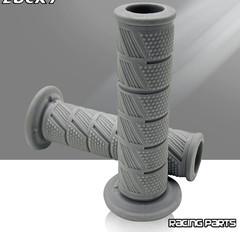 Motorcycle Rubber Grips 22mm Retro Handlebar for Cafe Racer Bike