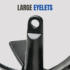 Black PVC Vinyl River Anchor – Scratch-Resistant – 18 lb