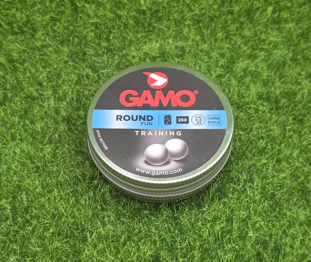 Gamo Roundball .22 Training (BB) Pellets, 250ct, 15.43gr. – 632032554