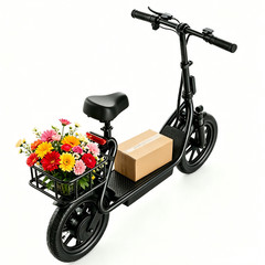 Electric Scooter with Seat for Adults 500W Motor E Scooter W/ Rear Box 14″ Tire