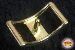 Pack Of 2 1/2 In Western Horse Tack Die Cast Conway Buckle Brass Plated