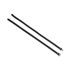 50cm Black 1 Pair Lengthen For Spur Straps Leathers With Stainless Steel