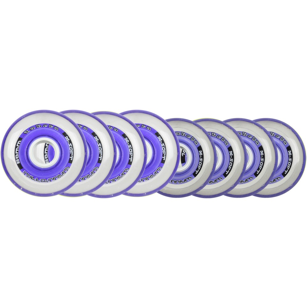 Labeda Millennium Gripper HILO Purple Roller Hockey Inline Wheels 76mm 80mm X-SO