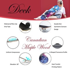 Skateboards for Beginners Adults Youths Teens Kids Girls Boys 31 Inch Pro Com…