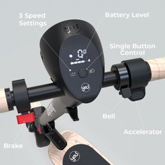 Yvolution YES Adult Electric Scooter, Black