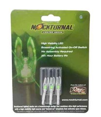 Rage Nockturnal Predator Size NT-732 LED Light Crossbow Bolt Nocks 3pk Red