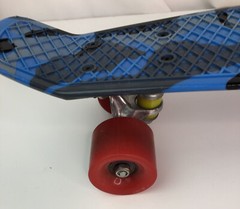 High Bounce Unisex Kids Blue Four Carry Wheels Complete Classic Skate Board