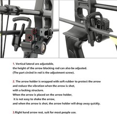 Archery Arrow Rest Drop Away Aluminum Right Hand Compound Bow Hunting Target US