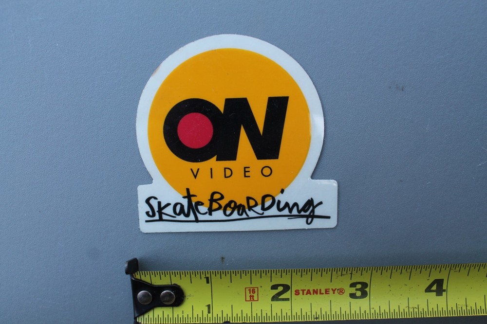 ON Video Magazine 411 Clear Classic Original Z85B Vintage Skateboarding STICKER