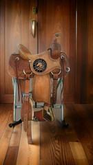 Western Roper Ranch Horse Saddle With Matching Tack Set