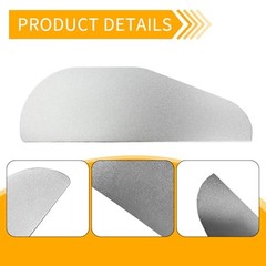 2PCS Side Mirror Visor Rain Guards – Car Rain Guard – Aluminum Alloy Silver