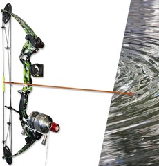 Bowfishing Bow Kit with Arrow Ready to Shoot Right Handed 15-45 LBS Draw Length